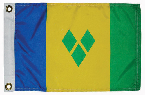 ST VINCENT  FLAG 12X18 (93209)