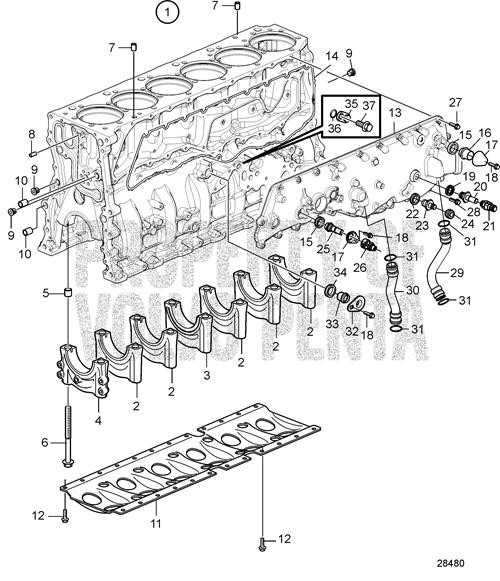 Bearing Housing(V2) - Volvo Penta (20791610)