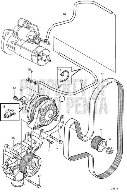 Voltage Regulator(V2) - Volvo Penta (20799727)