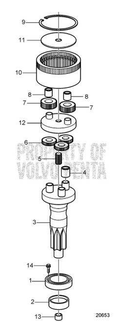 Idler Pulley - Volvo Penta (20851842)