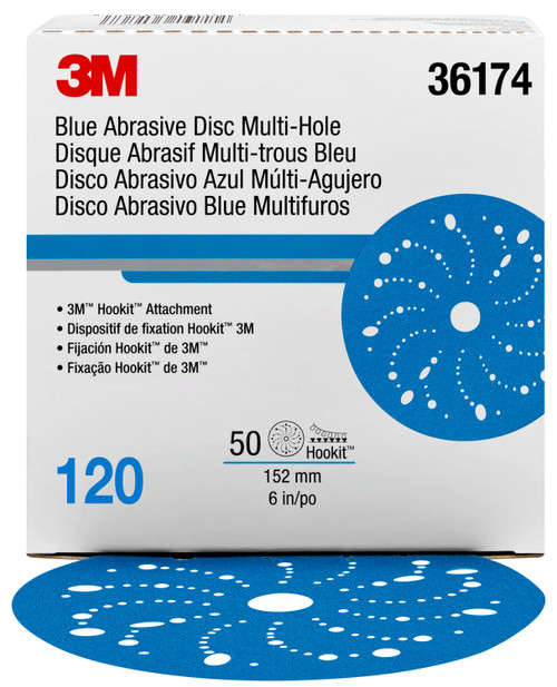 Hookit Abrasive Disc DF 6" 120GR (50) (7100091245)