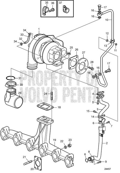 Oil Return Pipe(V2) - Volvo Penta (20971683)
