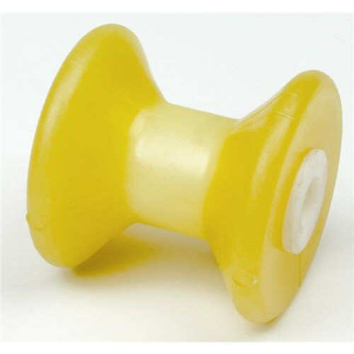 4" BOW ROLLER YELLOW (11880-1)