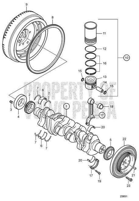 Main Bearing(V2) - Volvo Penta (21040144)