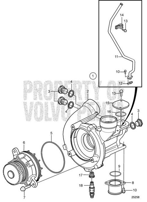 Coolant Pump(V2) - Volvo Penta (21105524)