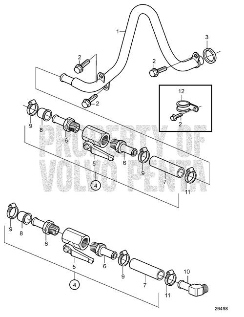 Water Outlet Pipe(V2) - Volvo Penta (21162579)