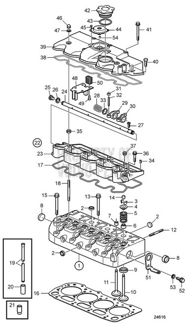 Valve Cover(V2) - Volvo Penta (21192977)