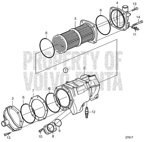 Charge Air Cooler(V2) - Volvo Penta (21262900)