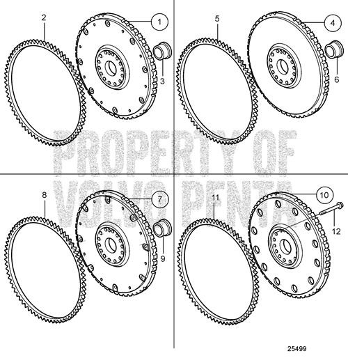 Flywheel(V2) - Volvo Penta (21282144)