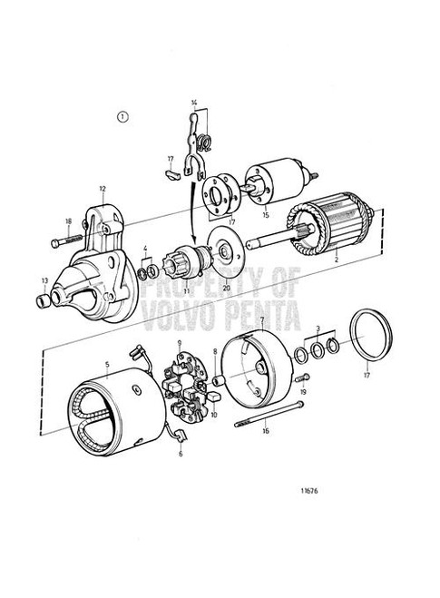 Starter Motor - Volvo Penta (21302969)