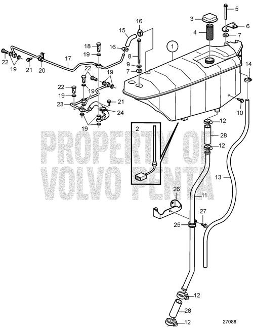 Pipe(V2) - Volvo Penta (21366063)