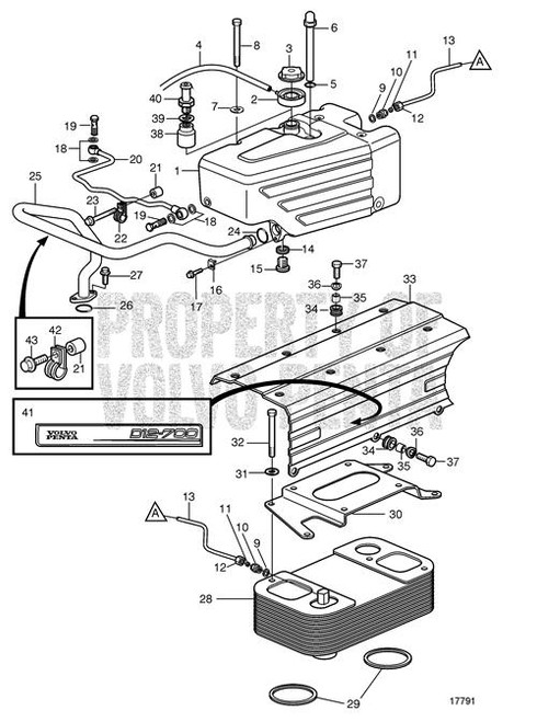 Charge Air Cooler - Volvo Penta (21423502)