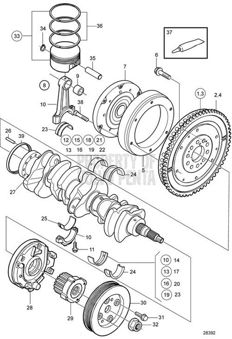 Adapter Ring(V2) - Volvo Penta (21429352)