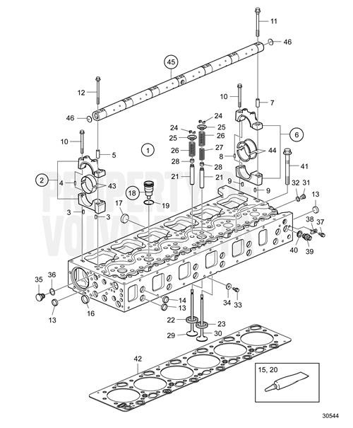 Pulley(V2) - Volvo Penta (21454749)