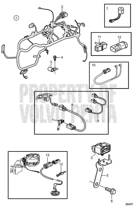 Wiring Harness - Volvo Penta (21544456)