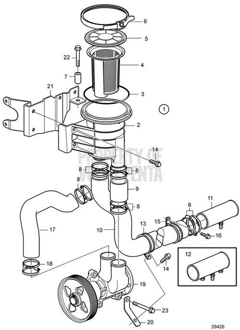 Bracket - Volvo Penta (21619824)