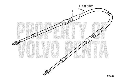 Control Cable(V2) - Volvo Penta (21633500)