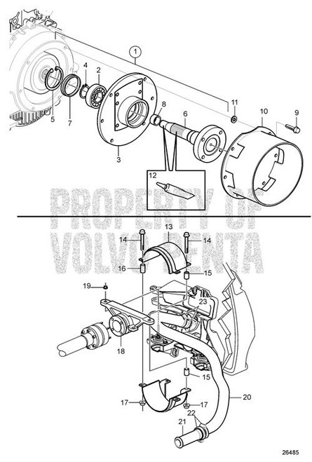 Spacer Sleeve (V2) - Volvo Penta (21642338)