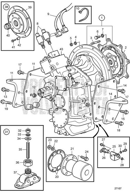 Bracket (V2) - Volvo Penta (21660104)