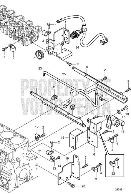 Bracket(V2) - Volvo Penta (21665314)