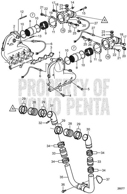 Exhaust Manifold(V2) - Volvo Penta (21669277)