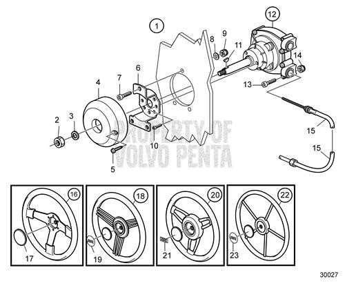 Steering Wheel(V2) - Volvo Penta (21673214)