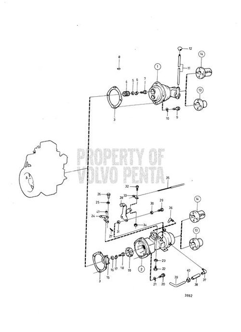 Shaft Coupling(V2) - Volvo Penta (21827365)