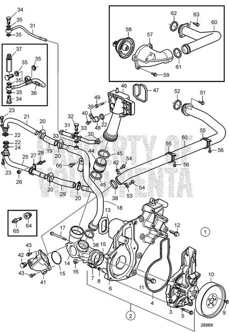 Coolant Pipe - Volvo Penta (21866532)