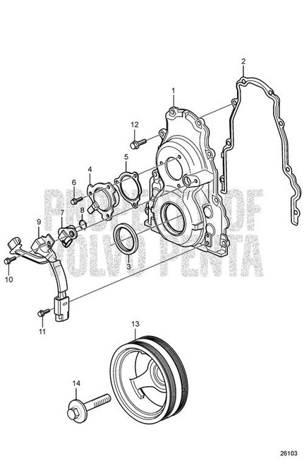 Sprocket(V2) - Volvo Penta (21883692)