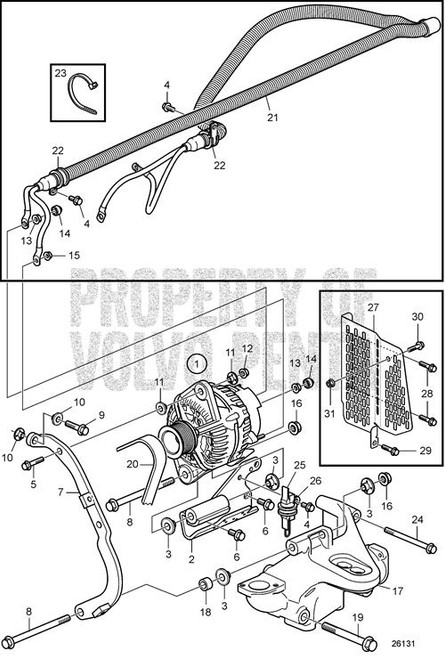 Nut(V2) - Volvo Penta (21883732)