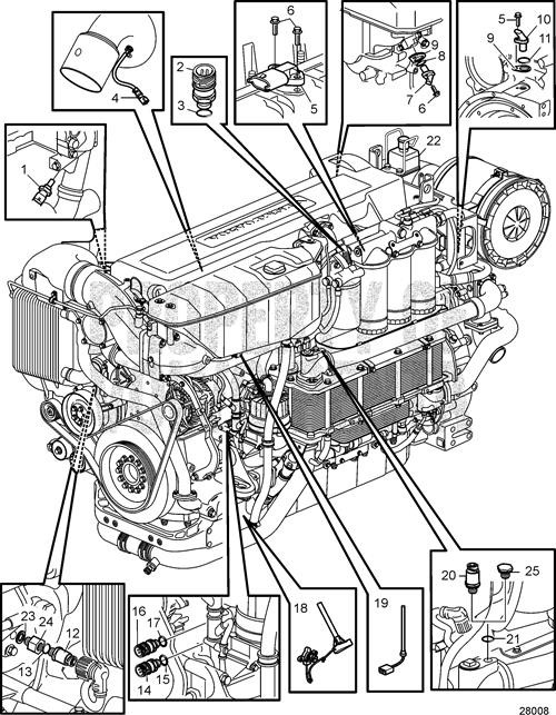 Pressure Sensor (V2) - Volvo Penta (22052384)