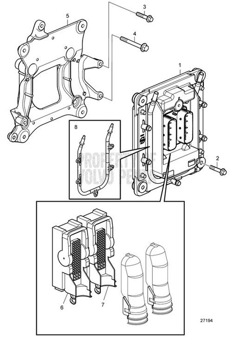 Control Unit (V2) - Volvo Penta (22091664)