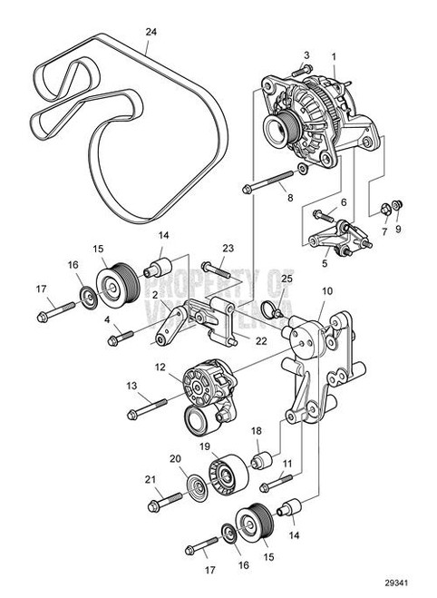 Alternator(V2) - Volvo Penta (22117421)