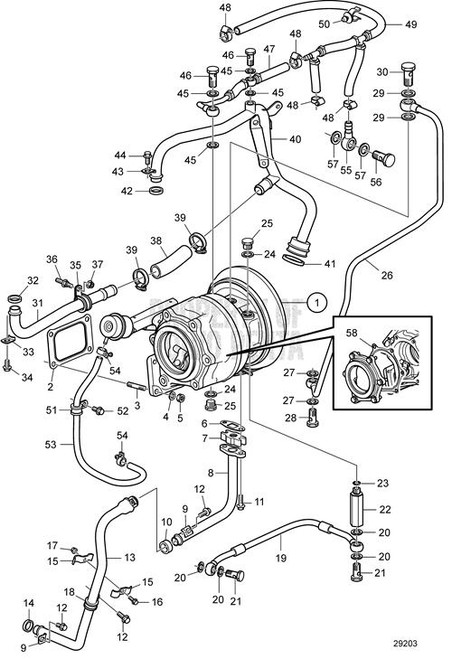 Pipe (V2) - Volvo Penta (22187541)
