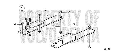 Engine Bracket Kit (V2) - Volvo Penta (22410370)