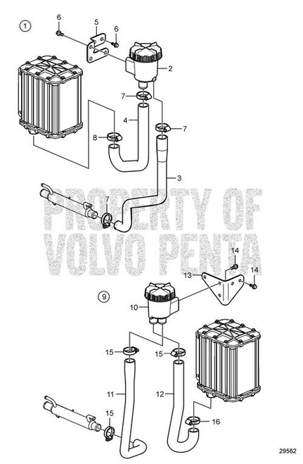 Hose (V2) - Volvo Penta (22689063)