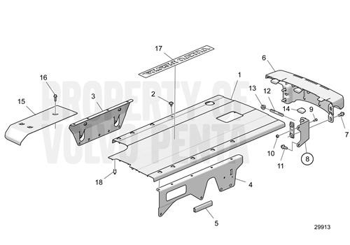 Support(V2) - Volvo Penta (22822835)