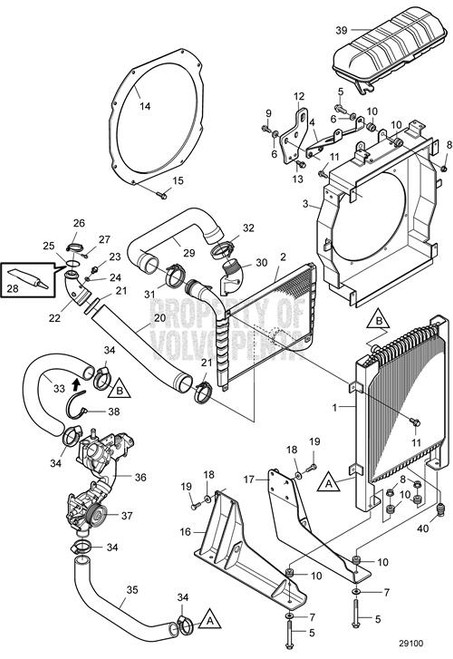 Clamp - Volvo Penta (22903446)