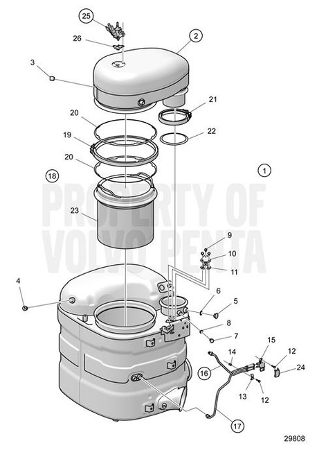 Nipple(V2) - Volvo Penta (22995767)