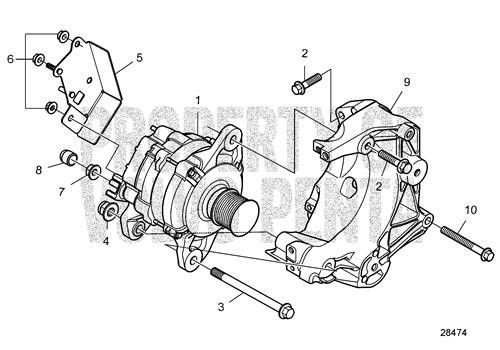 Bracket(V2) - Volvo Penta (23124701)