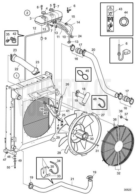 Charge Air Pipe(V2) - Volvo Penta (23124810)