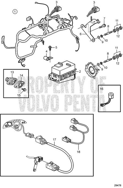 Wiring Harness(V2) - Volvo Penta (23210418)