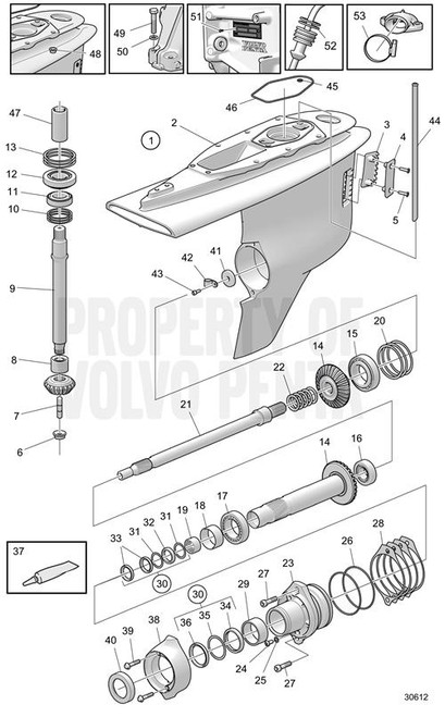 Adjusting Washer(V2) - Volvo Penta (23537713)