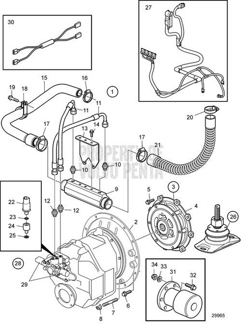 Hose(V2) - Volvo Penta (23541483)