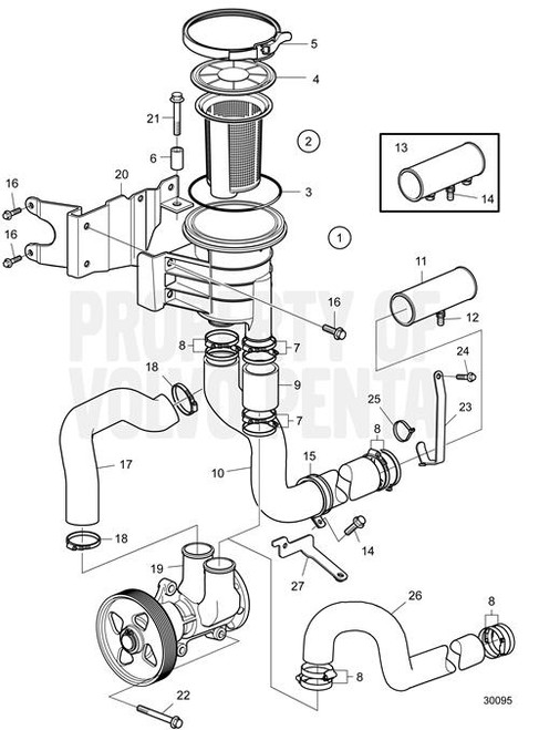 Bracket(V2) - Volvo Penta (23584113)