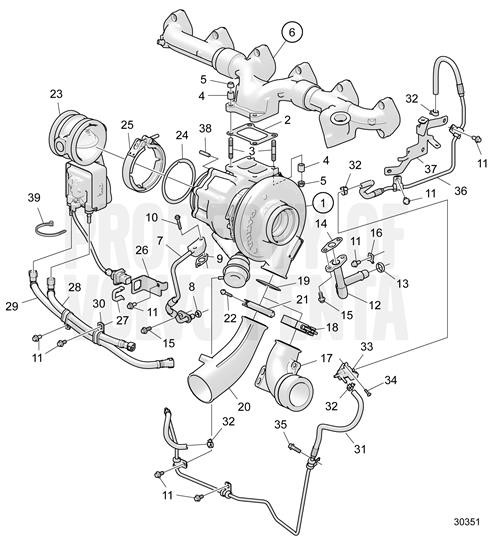 Exhaust Brake(V2) - Volvo Penta (23706836)