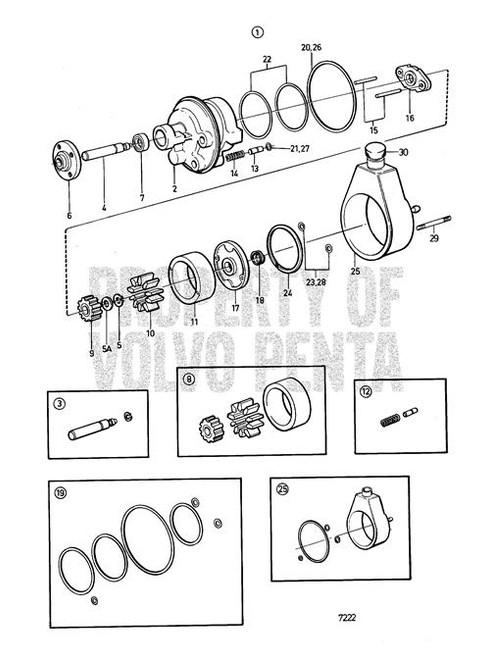 Sealing Ring Kit(V2) - Volvo Penta (273881)