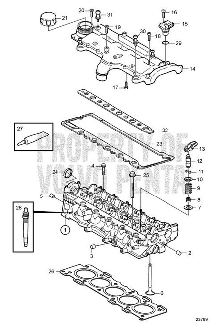 Stud Bolt(V2) - Volvo Penta (30731216)