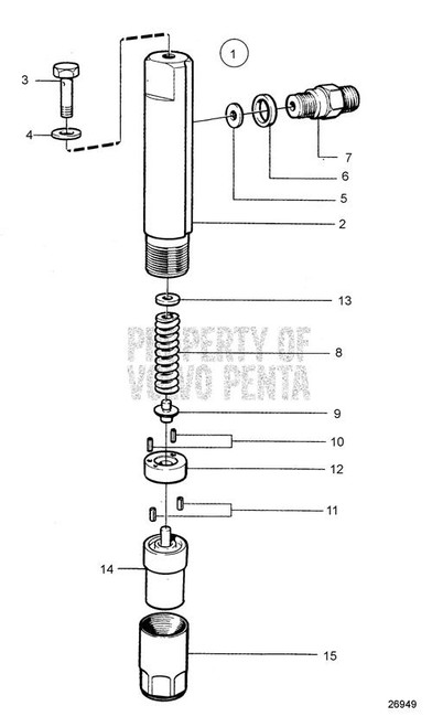 Adjusting Washer(V2) - Volvo Penta (3094407)