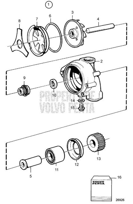 Impeller - Volvo Penta (3183683)